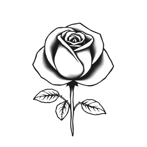 Blackwork wolf tattoo