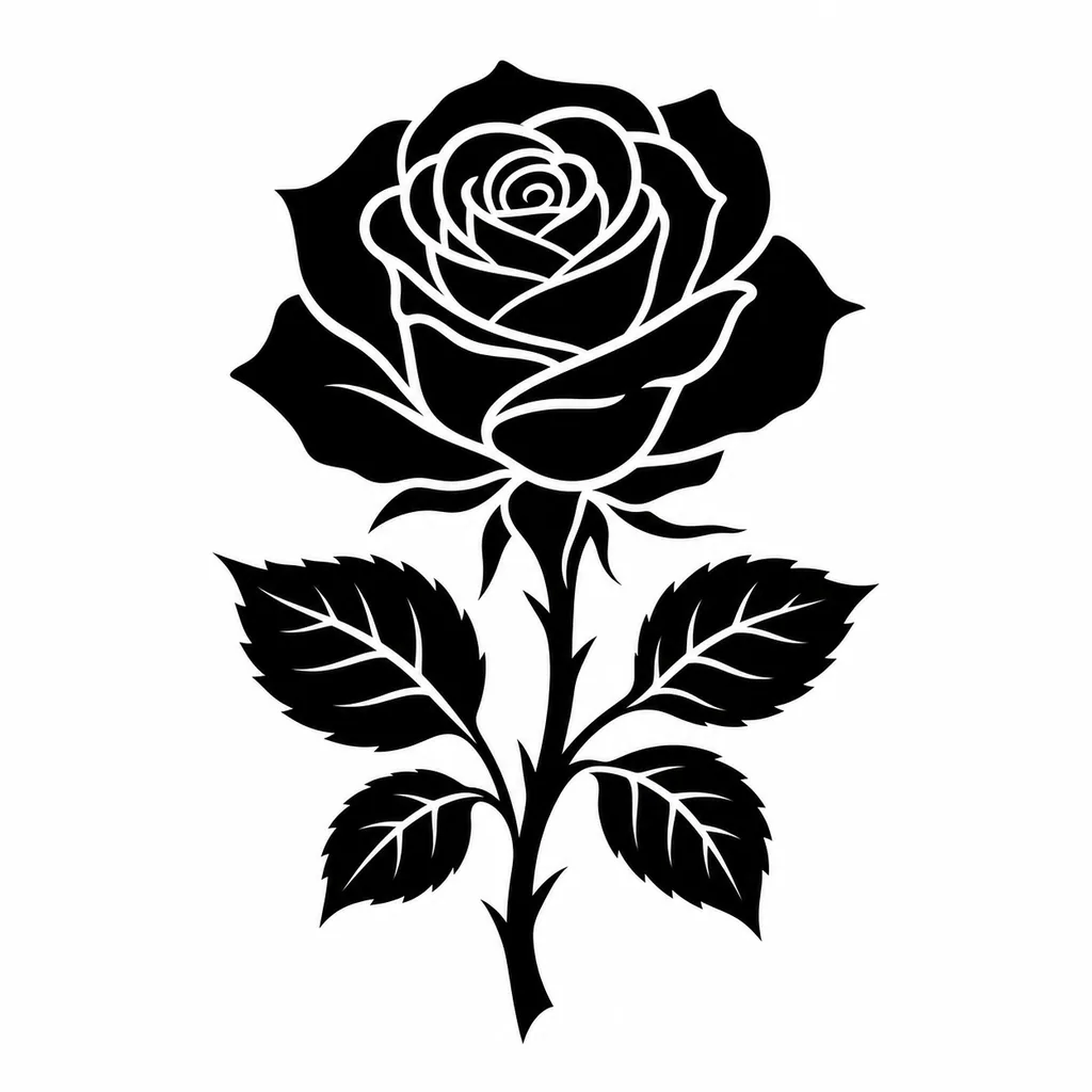 Negative Space tattoo design