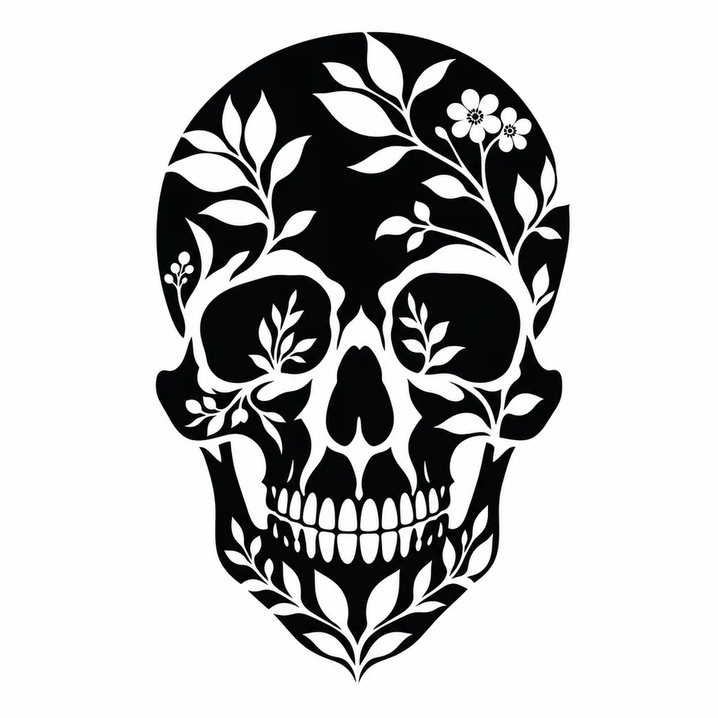 Negative Space tattoo design