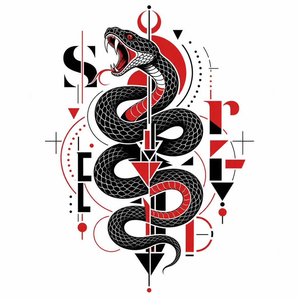 Negative Space tattoo design